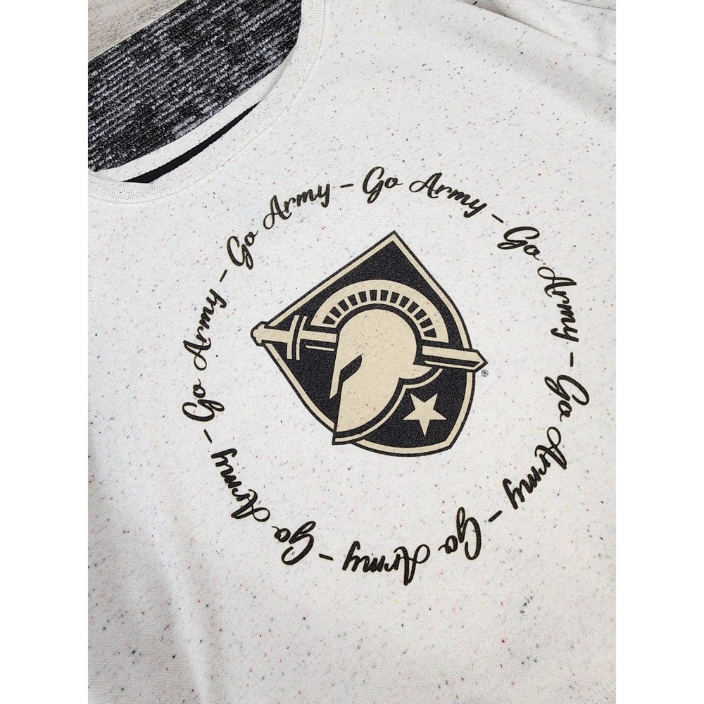 Colosseum Sweatshirt Womens XL White Speckled Army West Point Black Knights